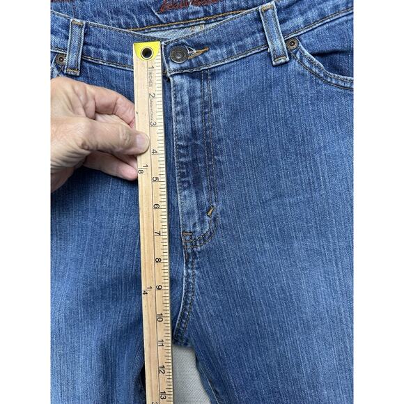 Eddie Bauer Women’s Jeans Sz 14R Stretch Natural Fit Straight Leg Preppy Classic - Picture 12 of 16